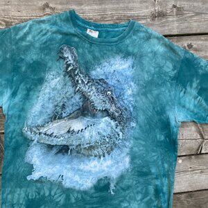 Vintage The Mountain Crocodile Tie Dye Graphic T Shirt XL